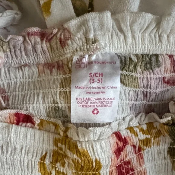 Floral Two-Piece Set orange green and purple Roses pants come slit on the sides - Picture 4 of 7